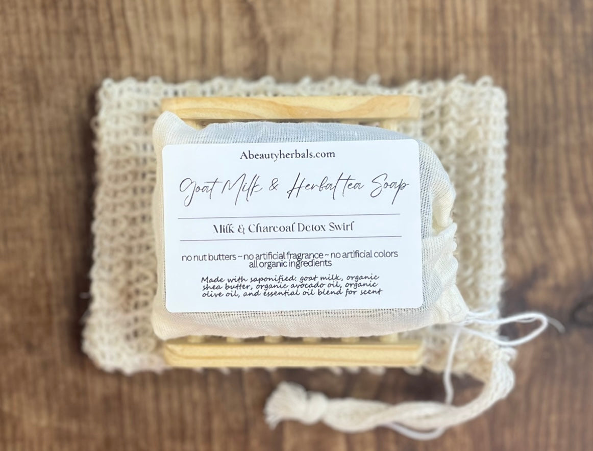 Handcrafted Goat Milk and Herbal Tea Bath Soap