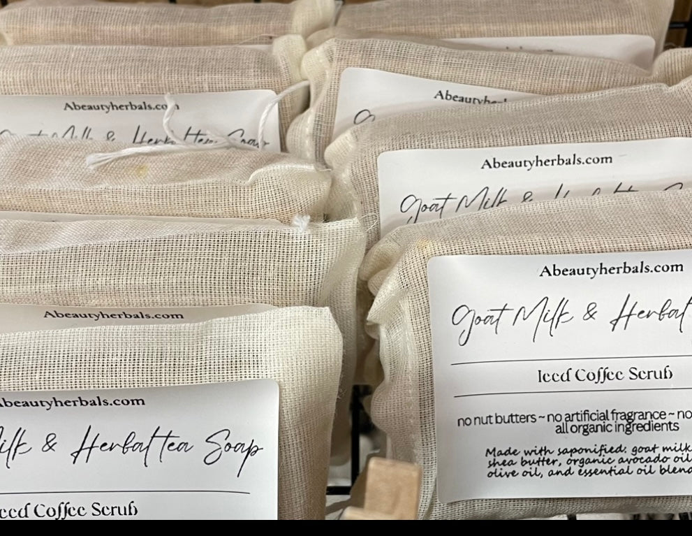 Handcrafted Goat Milk and Herbal Tea Bath Soap