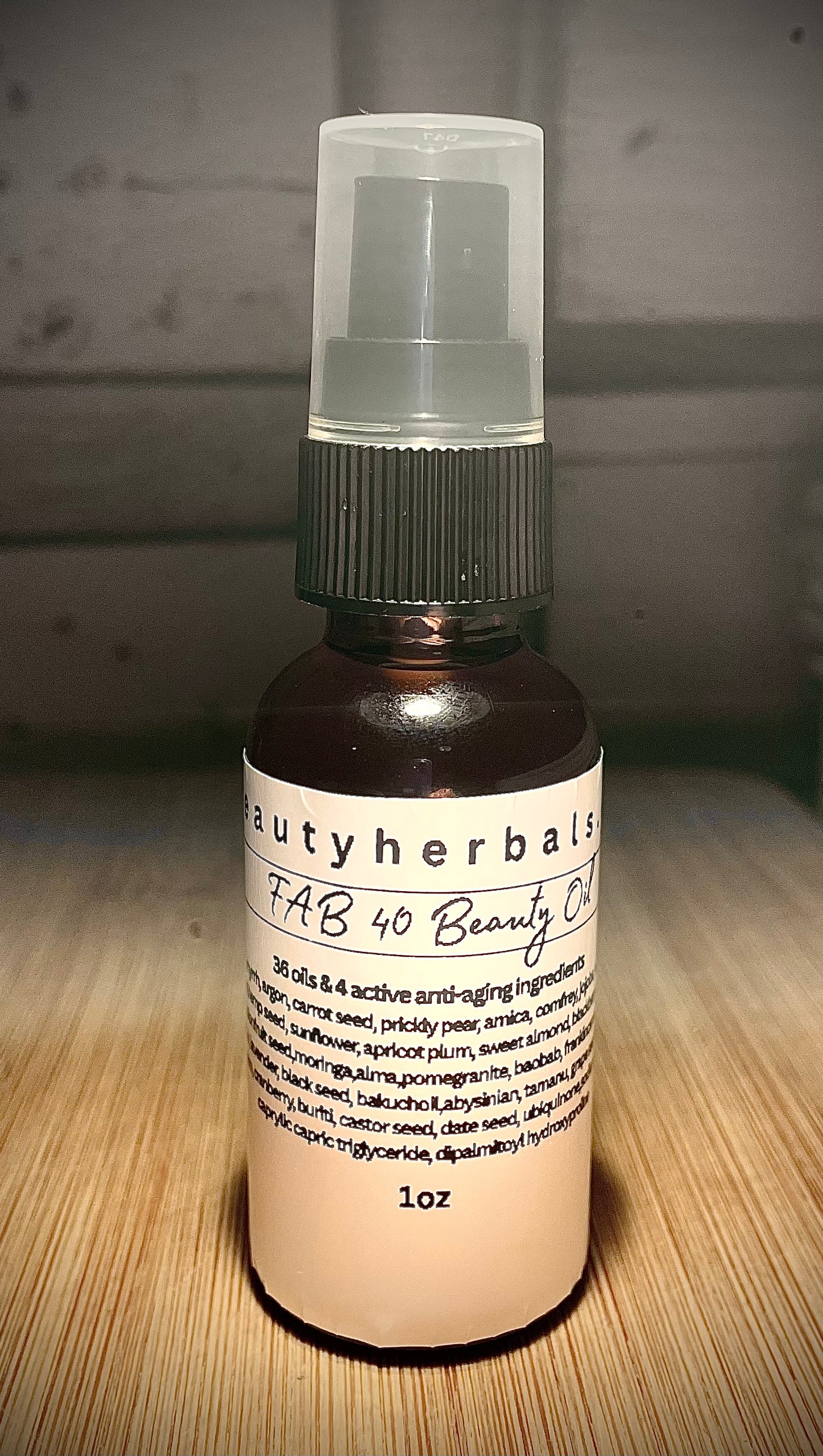 FAB40 Beauty Oil 36 botanical oils and 4 actives “Best Seller”!