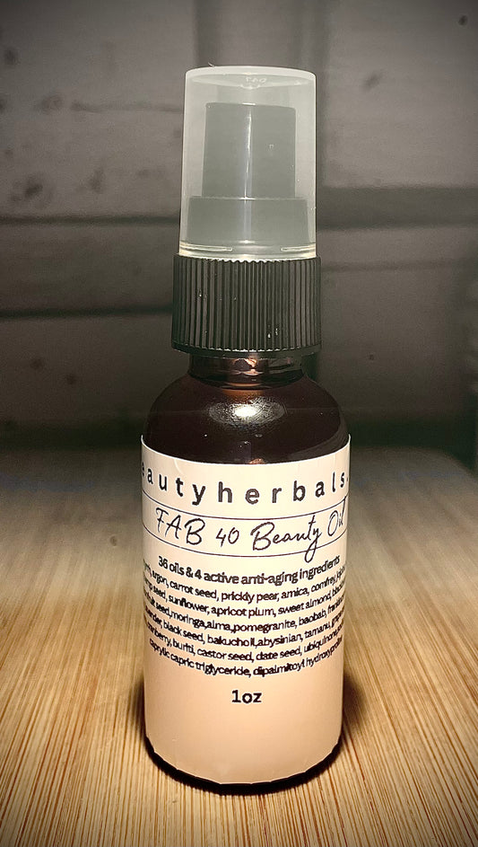 FAB40 Beauty Oil 36 botanical oils and 4 actives “Best Seller”!